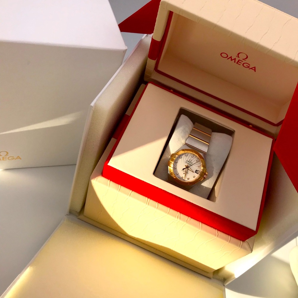 OMEGA Woman’s Constellation 28 Jewels 18k/SS Watch